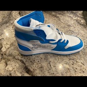 UNC off-white jordan 1s